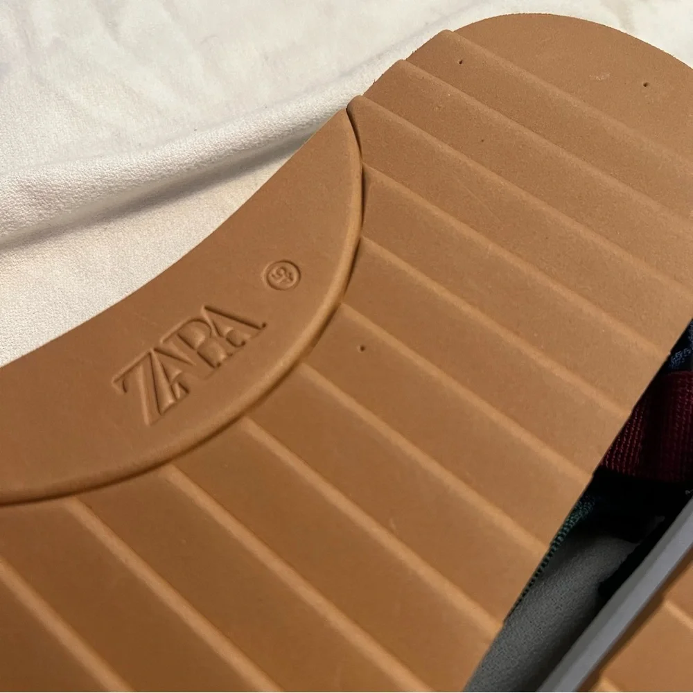 Zara men’s new without tag casual Colorful Strap Sandals